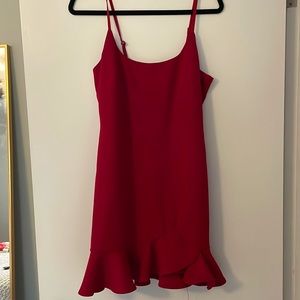 Hello Molly- saints + secrets red mini dress